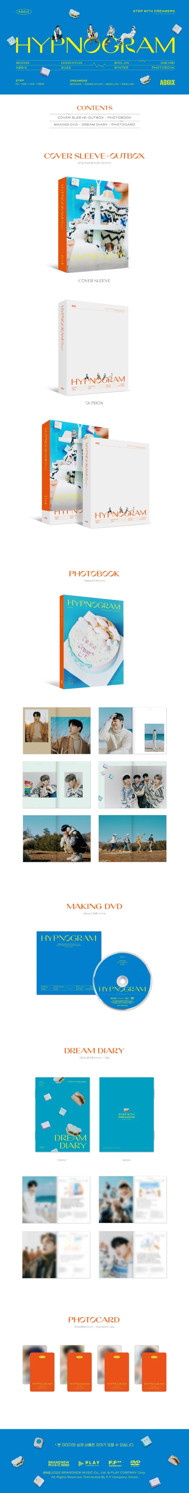 AB6IX - 2022 WINTER PHOTOBOOK HYPNOGRAM Infographic
