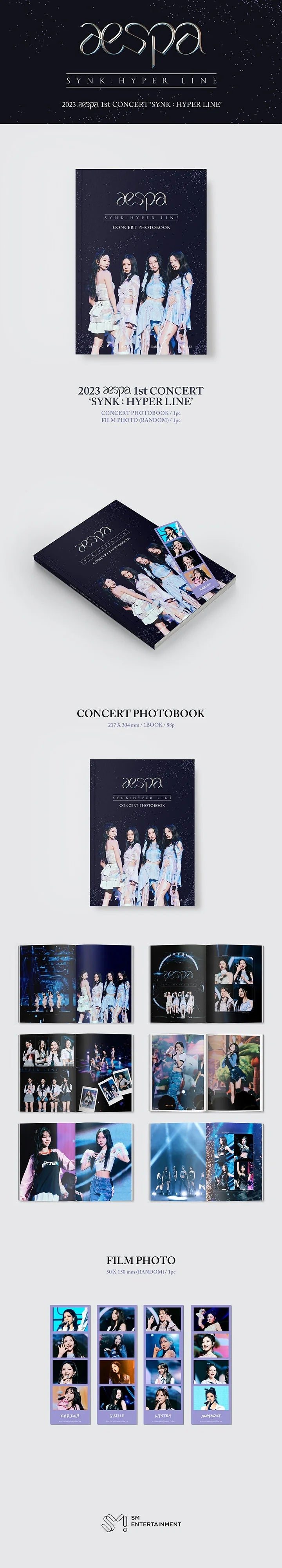 AESPA - 1ST CONCERT SYNK HYPER LINE PHOTOBOOK Infographic