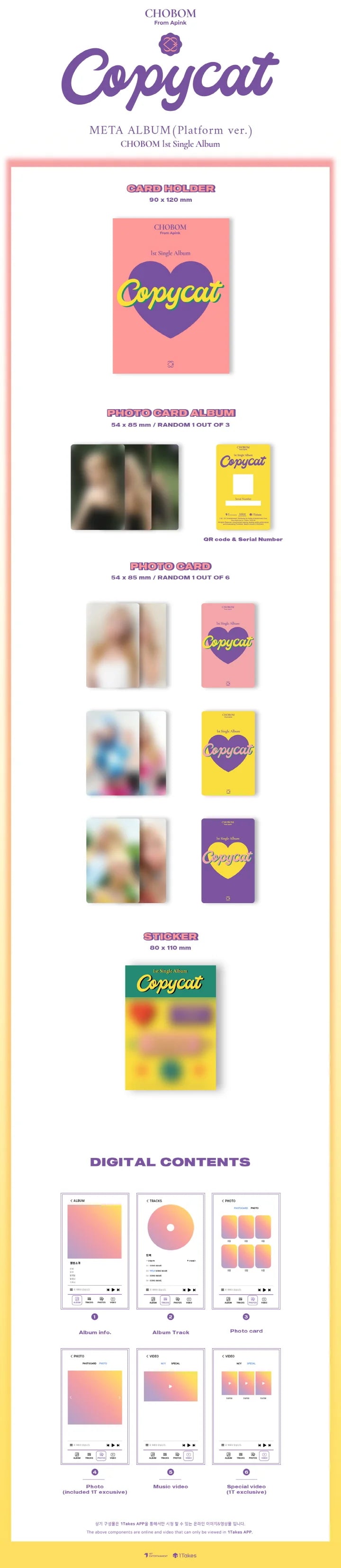 APINK CHOBOM - 1ST SINGLE ALBUM COPYCAT  META Infographic