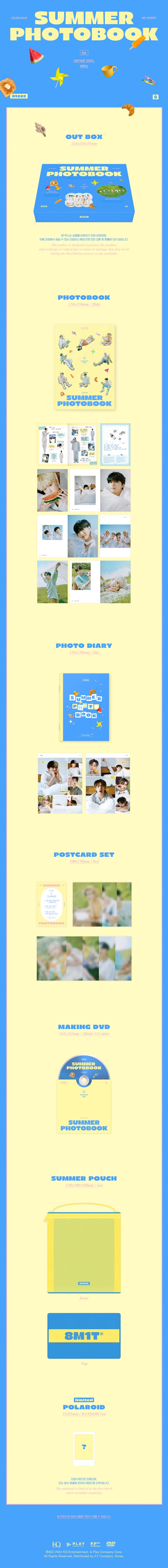 ATEEZ - 2022 SUMMER PHOTOBOOK Infographic