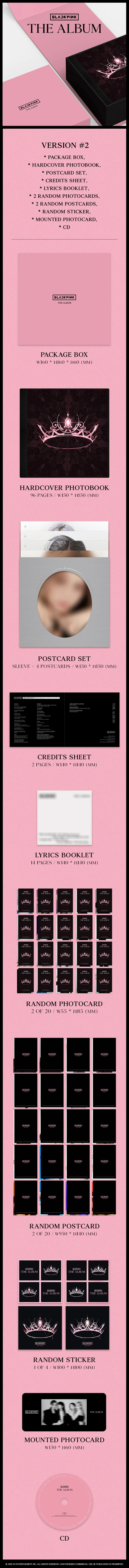 BLACKPINK 1ST FULL ALBUM [THE ALBUM] Infographic 2