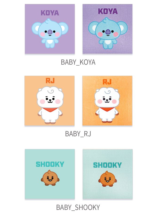 BT21 DIY CUBIC PAINTING_BABY Series (M) (BABY) C