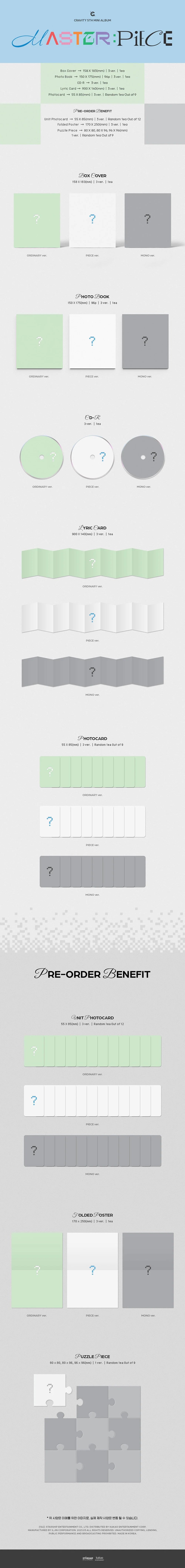 CRAVITY - 5th Mini Album MASTER PIECE Infographic
