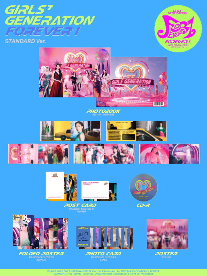 GIRLS GENERATION - FOREVER 1  7th FULL ALBUM  NORMAL EDITION Infographic