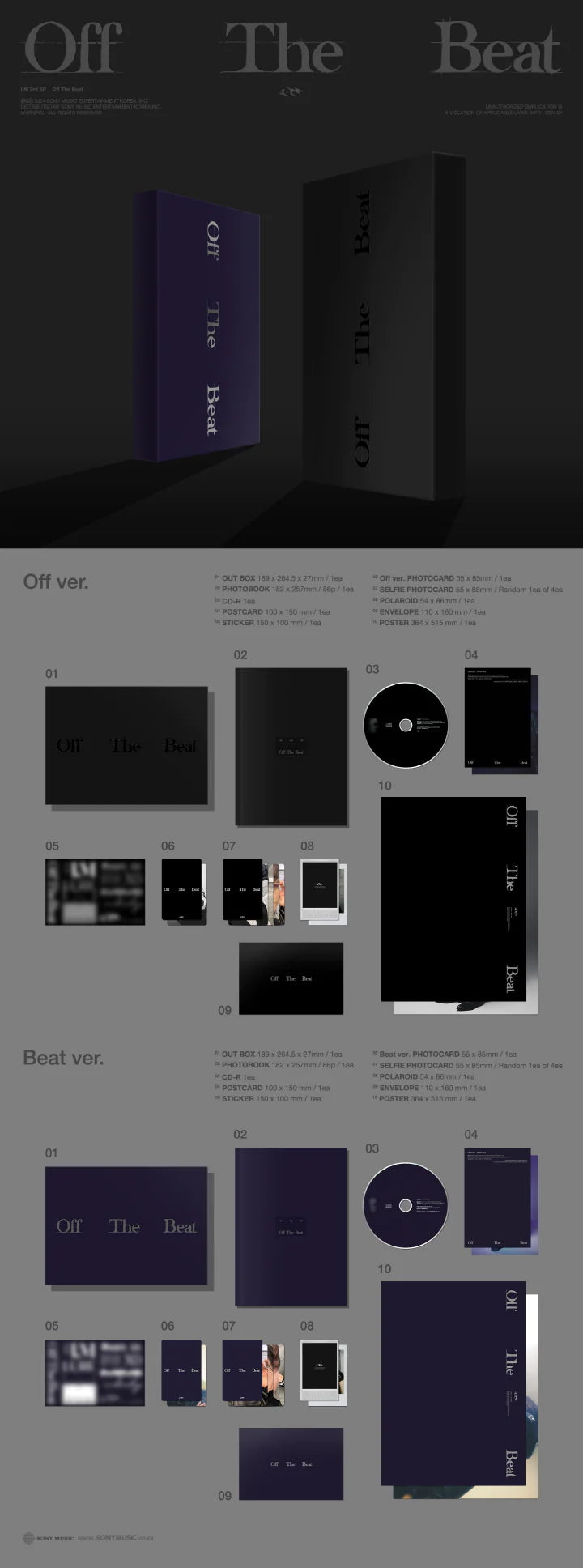 I.M - 3RD EP ALBUM Off The Beat (Photobook Version) Infographic