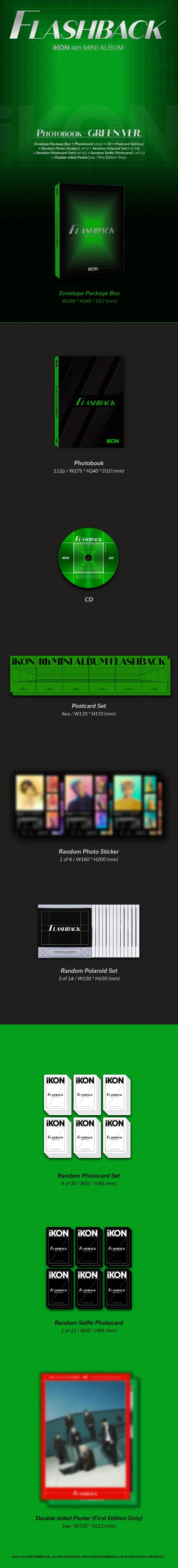 IKON - 4TH MINI ALBUM FLASHBACK PHOTOBOOK Version A Infographic