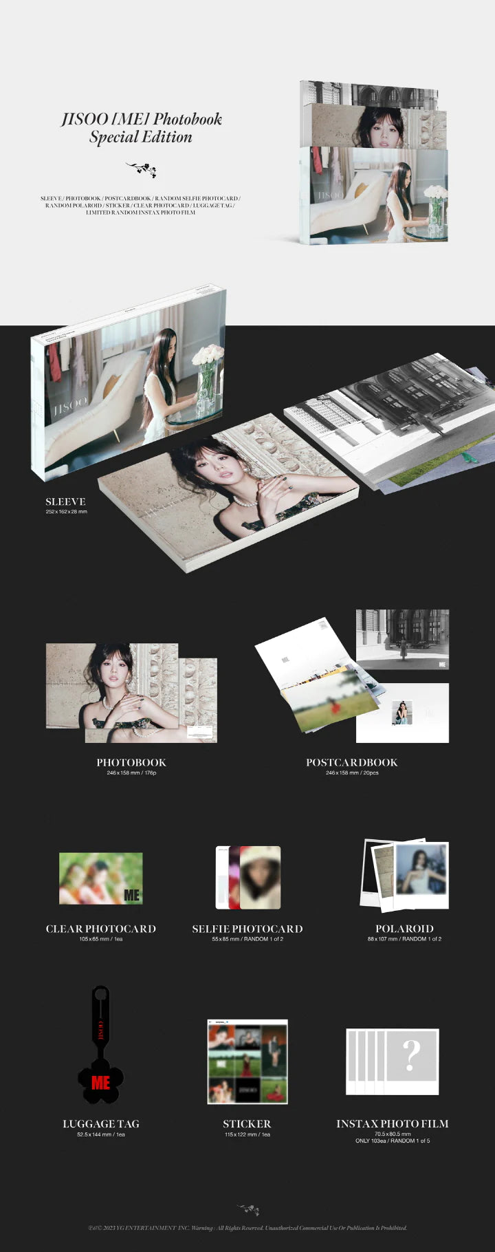 JISOO - [ME] PHOTOBOOK SPECIAL EDITION Infographic