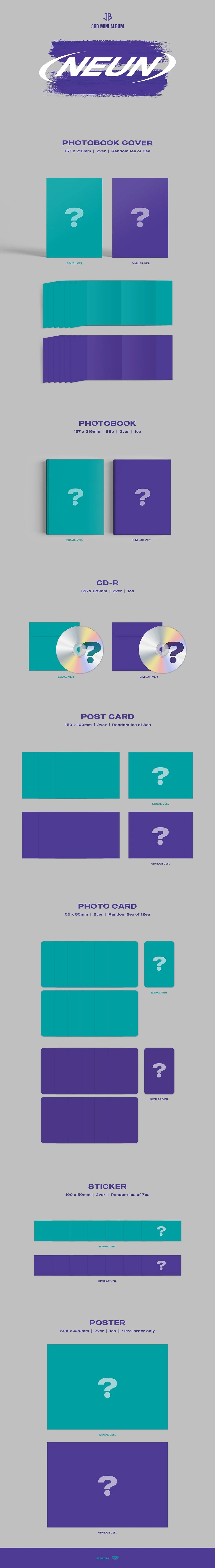 JUST B - 3RD MINI ALBUM [= (NEUN)] Infographic