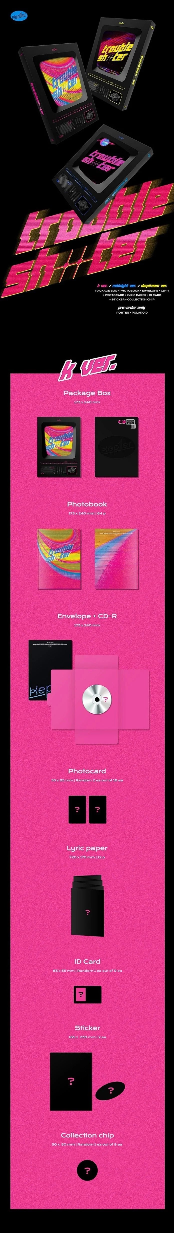 KEP1ER - 3RD MINI ALBUM   TROUBLESHOOTER    +PREORDER GIFT   PHOTOCARD 1PCS Infographic 2