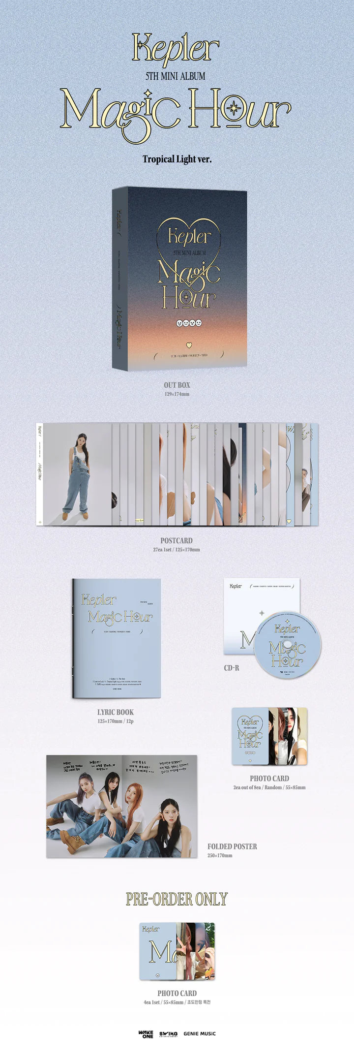 KEP1ER - 5TH MINI ALBUM MAGIC HOUR UNIT VERSION Tropical Light VERSION