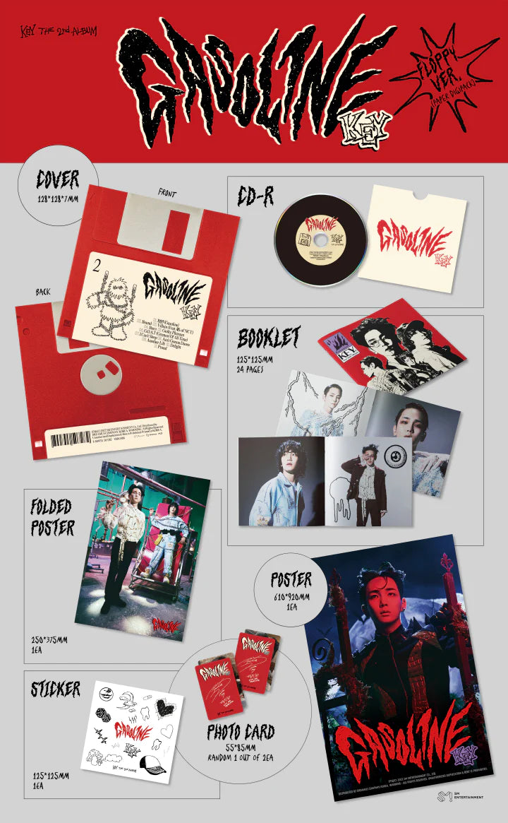 KEY - 2ND FULL ALBUM GASOLINE FLOPPY VERSION Infographic