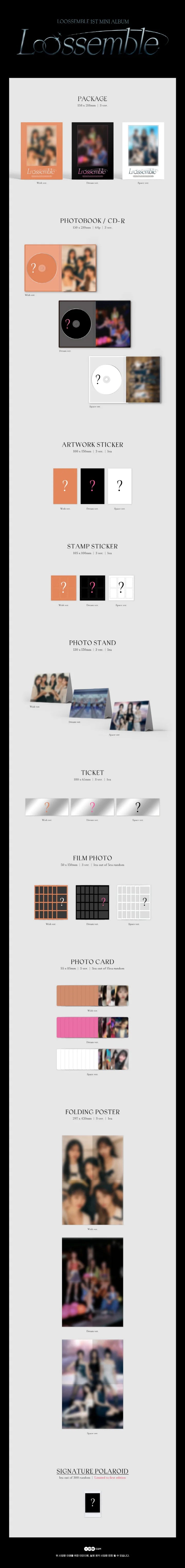 Loossemble - 1st Mini Album Loossemble Infographic