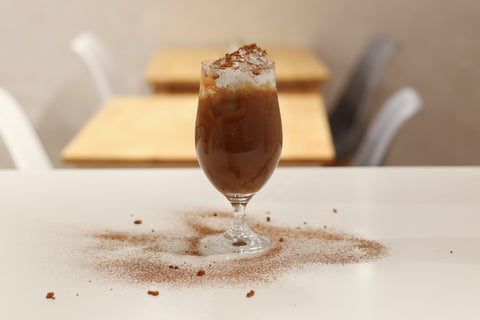 ATEEZ CAFE MOCHA HOURGLASS AT BORABORI CAFE