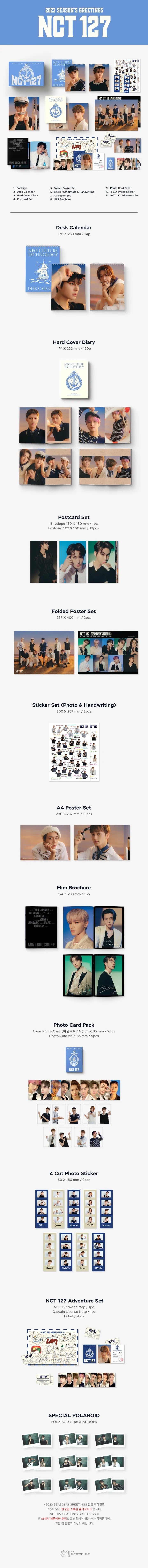 [NCT 127] 2023 SEASONS GREETINGS Infographic
