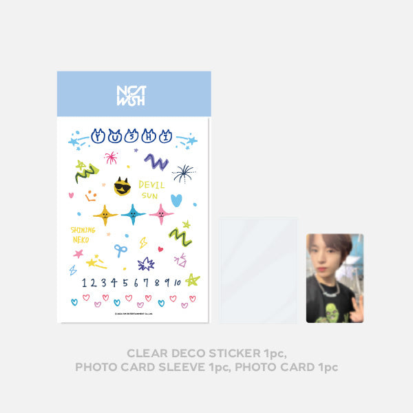 NCT WISH PHOTO CARD DECO STICKER SET Infographic 1