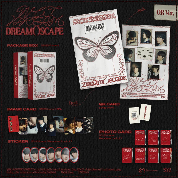 NCT DREAM - 5TH MINI ALBUM DREAM( )SCAPE (QR Version) Infographic
