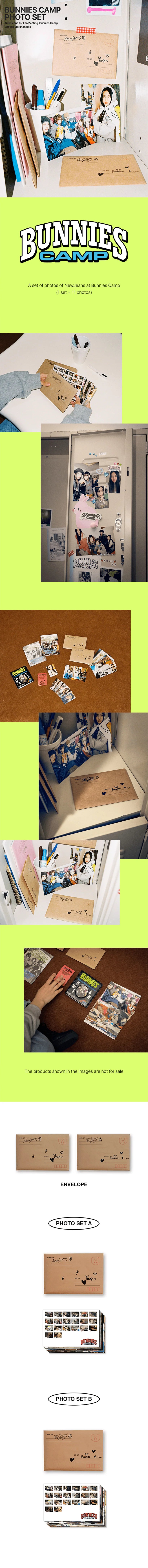NEWJEANS - BUNNIES CAMP PHOTO SET Infographic