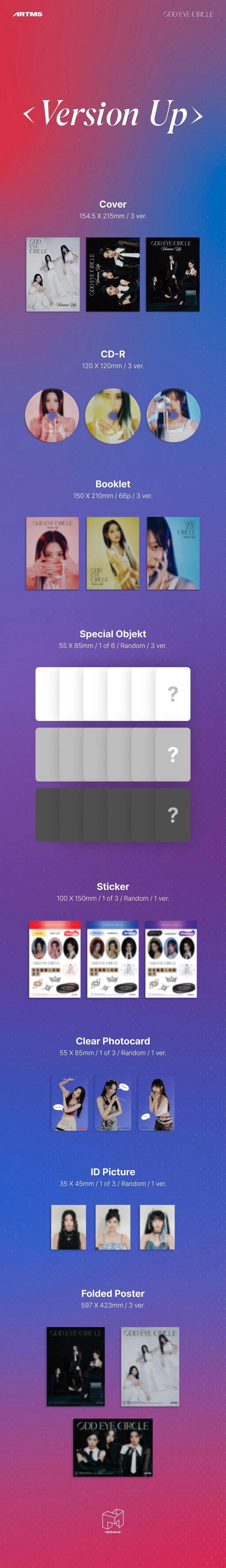ODD EYE CIRCLE - 2ND MINI ALBUM VERSION UP Infographic