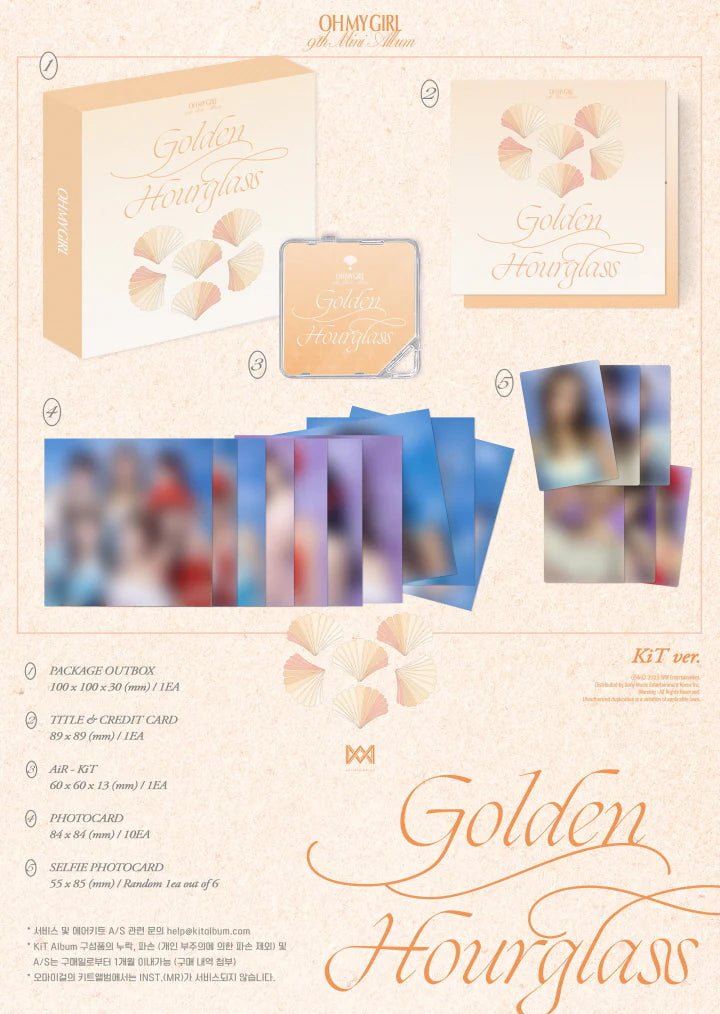 OH MY GIRL - 9th Mini album Golden Hourglass KiT Version Infographic