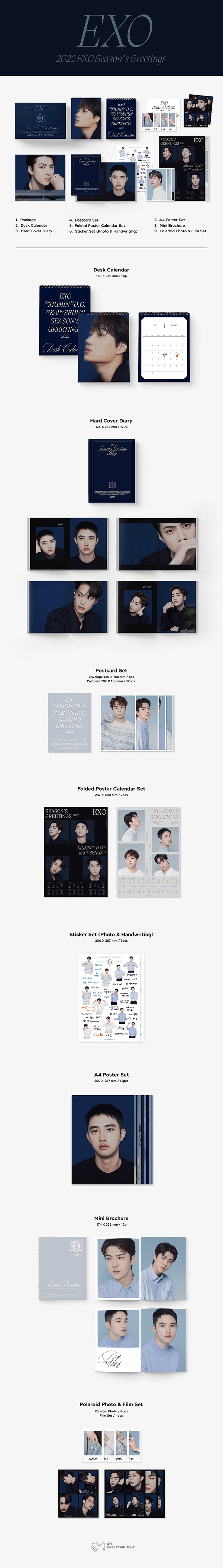 PREORDER EXO - 2022 SEASON’S GREETINGS Infographic