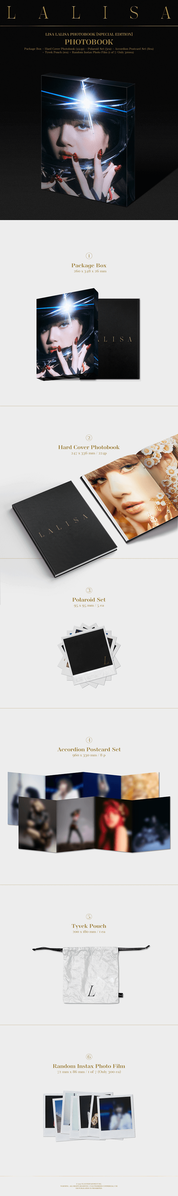 PREORDER  LISA -LALISA- PHOTOBOOK SPECIAL EDITION Infographic