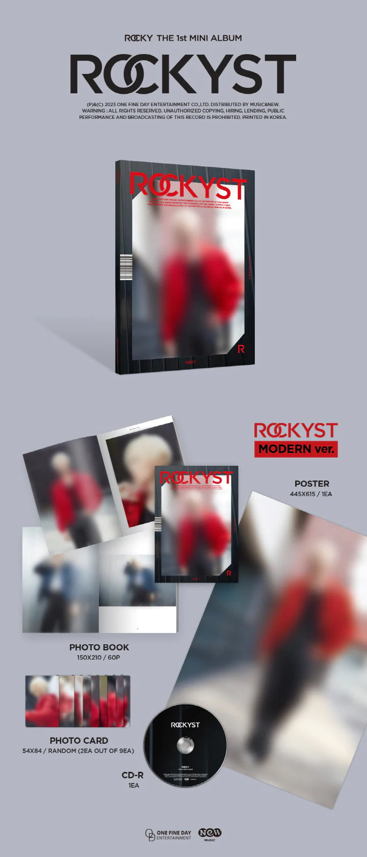 ROCKY - 1ST MINI ALBUM ROCKYST Modern Version Infographic