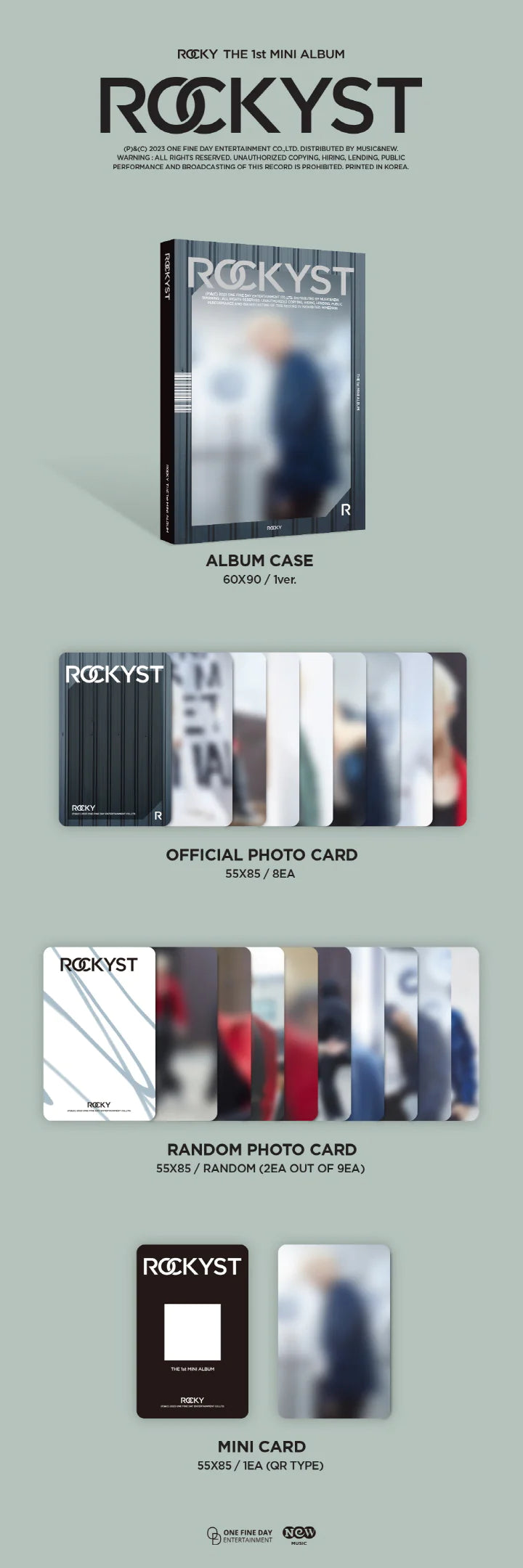 ROCKY - 1ST MINI ALBUM ROCKYST PLATFORM VERSION Infographic