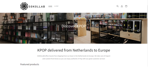 SOKOLLAB.COM EU website storefront