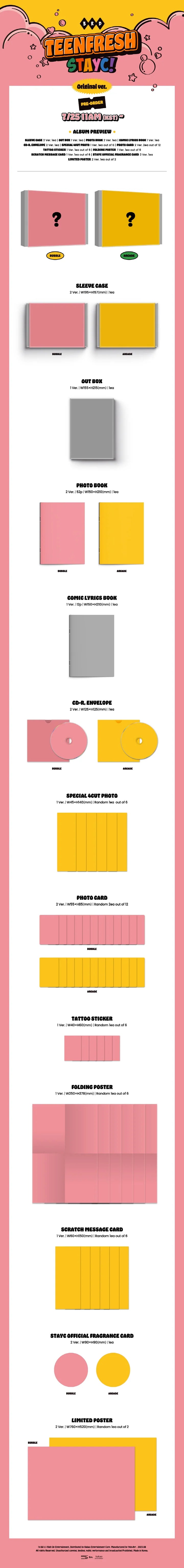 STAYC - 3rd Mini Album TEENFRESH Infographic