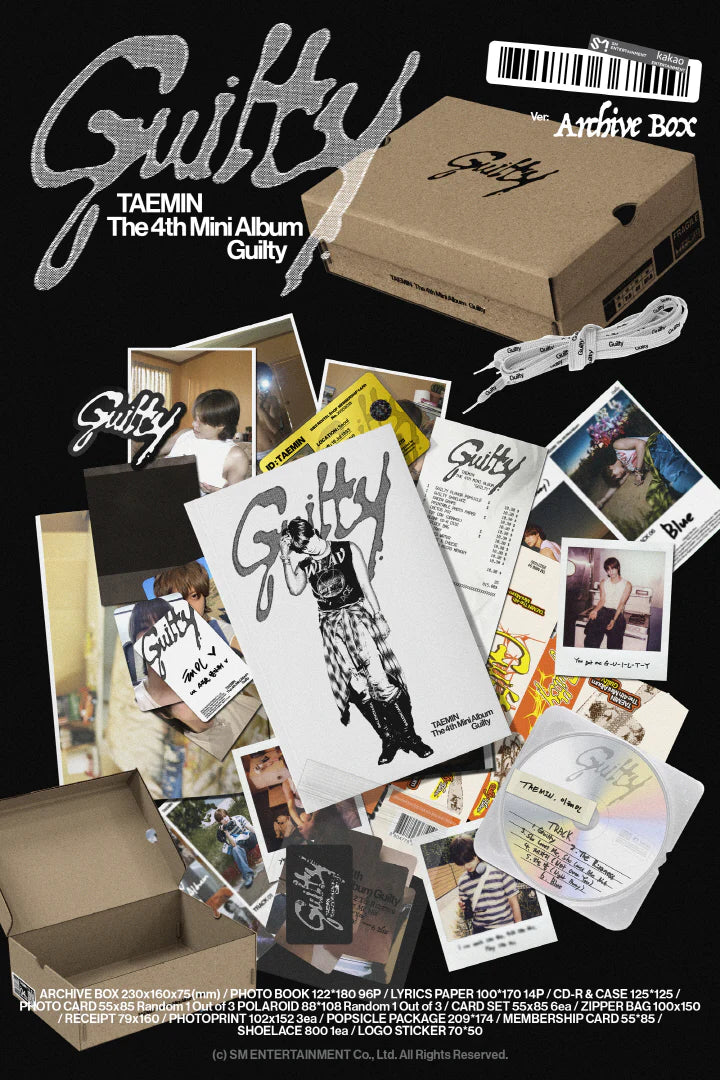 TAEMIN - 4TH MINI ALBUM Guilty Box Version Infographic