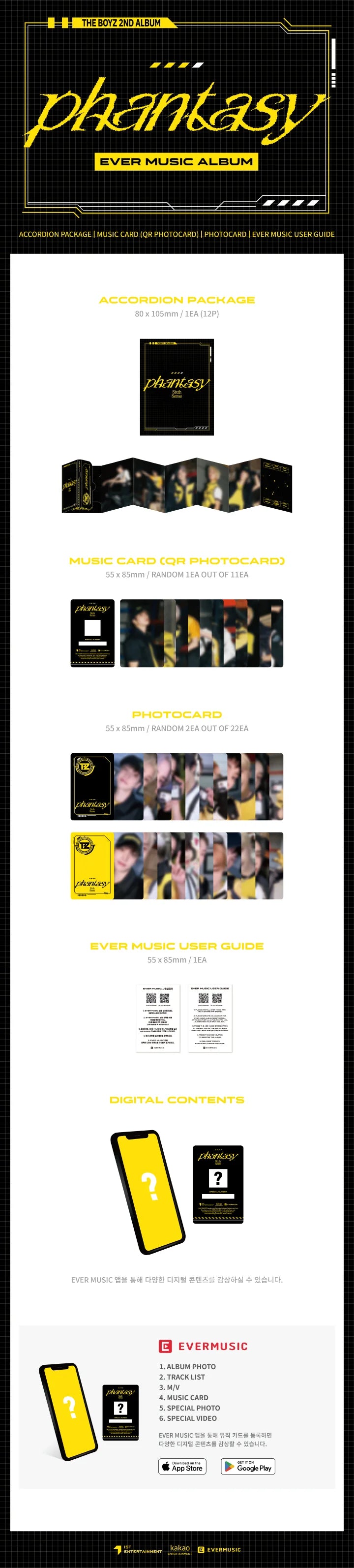 THE BOYZ - 2ND FULL ALBUM PART.2 PHANTASY_ PT.2 SIXTH SENSE EVER VERSION Infographic