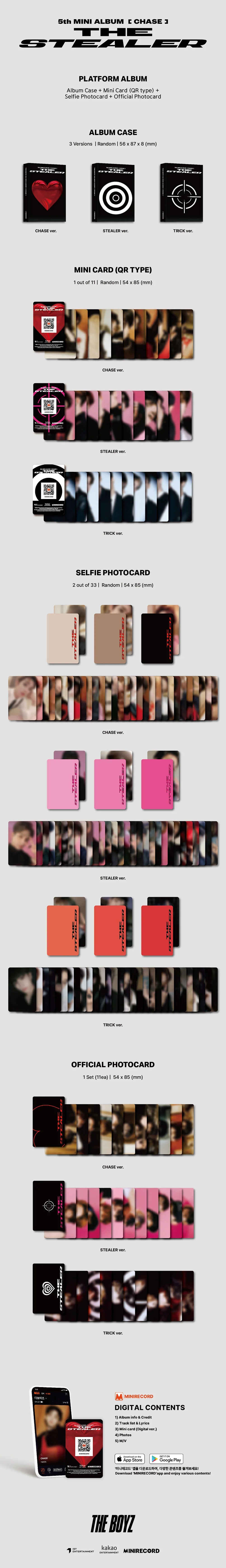 THE BOYZ - 5TH MINI ALBUM CHASE PLATFORM VERSION Infographic