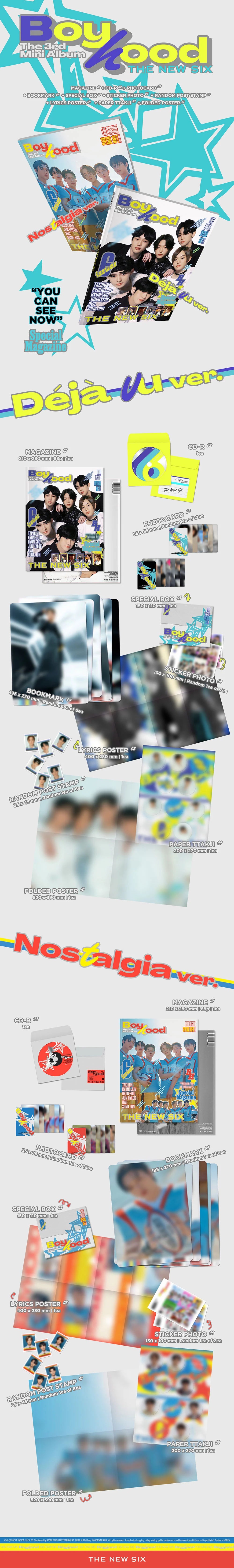 THE NEW SIX TNX - 3rd Mini Album BOYHOOD Infographic