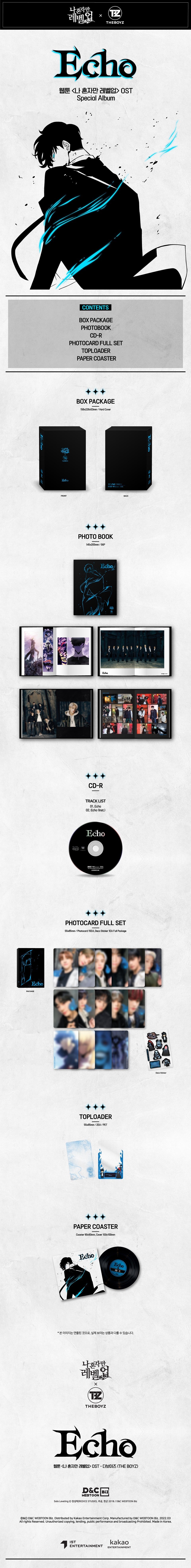 THE BOYZ X 'SOLO LEVELING' - SPECIAL OST ALBUM (ECHO) Infographic