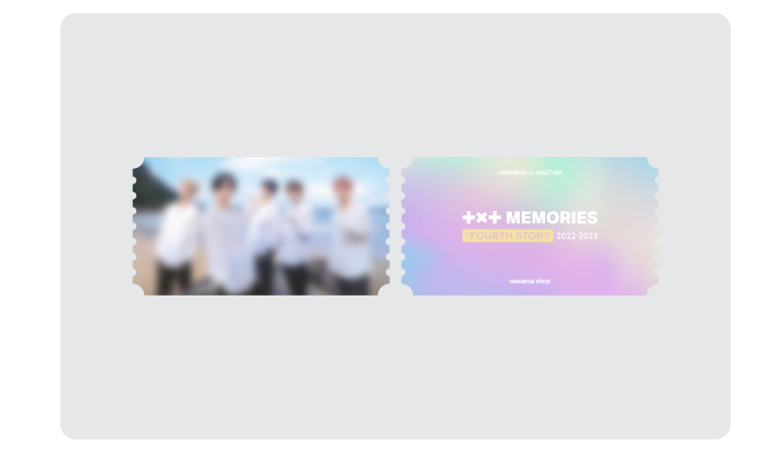 TXT (TOMORROW X TOGETHER) - MEMORIES FOURTH STORY Weverse Gift