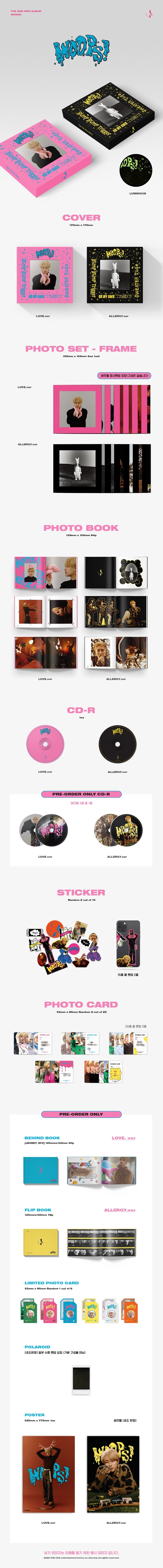 WOODZ  MINI ALBUM VOL 2  WOOPS! Infographic