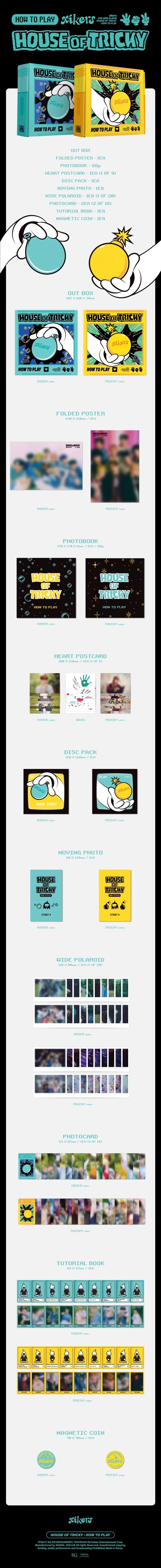 XIKERS - 2ND MINI ALBUM   HOUSE OF TRICKY  HOW TO PLAY Infographic