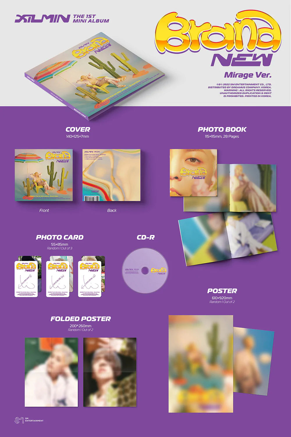 XIUMIN  EXO - 1ST MINI ALBUM   BRAND NEW   DIGIPACK VER. Infographic