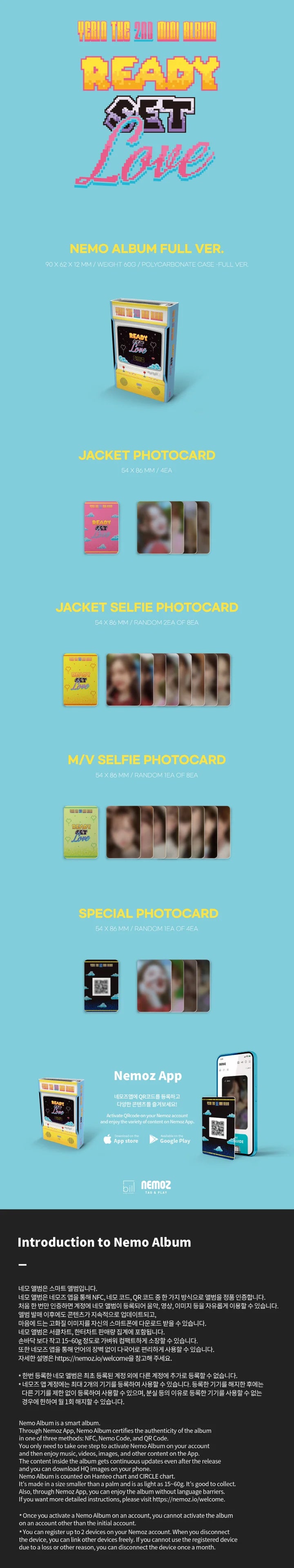 YERIN - 2nd Mini Album Ready, Set, LOVE Nemo Album Full Version Infographic