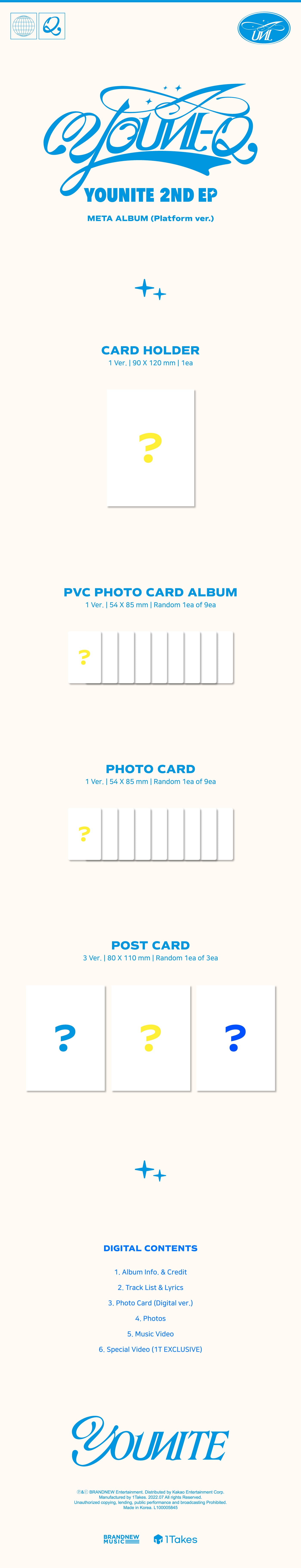 YOUNITE - YOUNI-Q   2ND MINI ALBUM)(PLATFORM ALBUM VER. Infographic