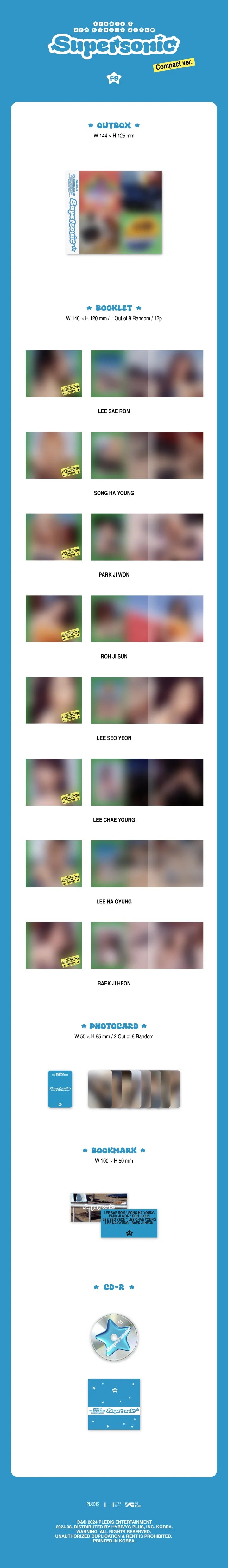 fromis_9 - 3rd SINGLE ALBUM Supersonic (Compact Version) Infographic