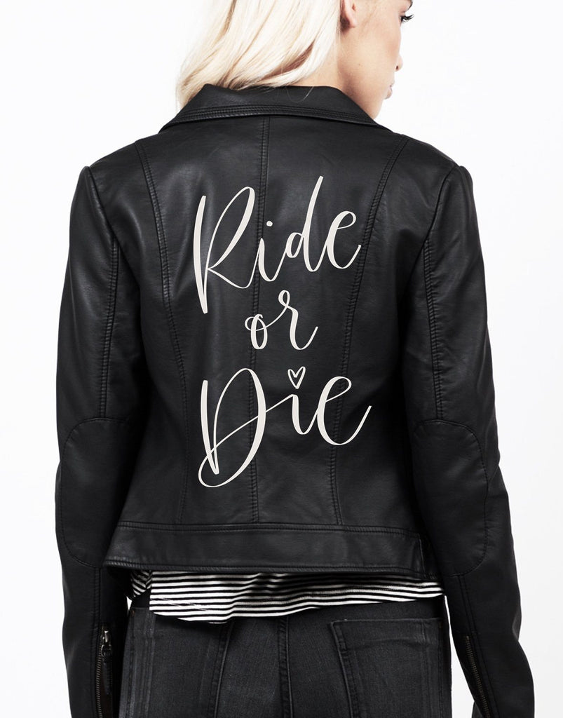 Ride or Die Bridesmaid DIY Leather Jacket Kit | Perfect Bridesmaid Gift ...