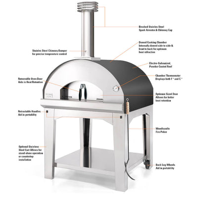 The Marinara Woodfired Pizza Oven For The Backyard Outdoor Kitchen