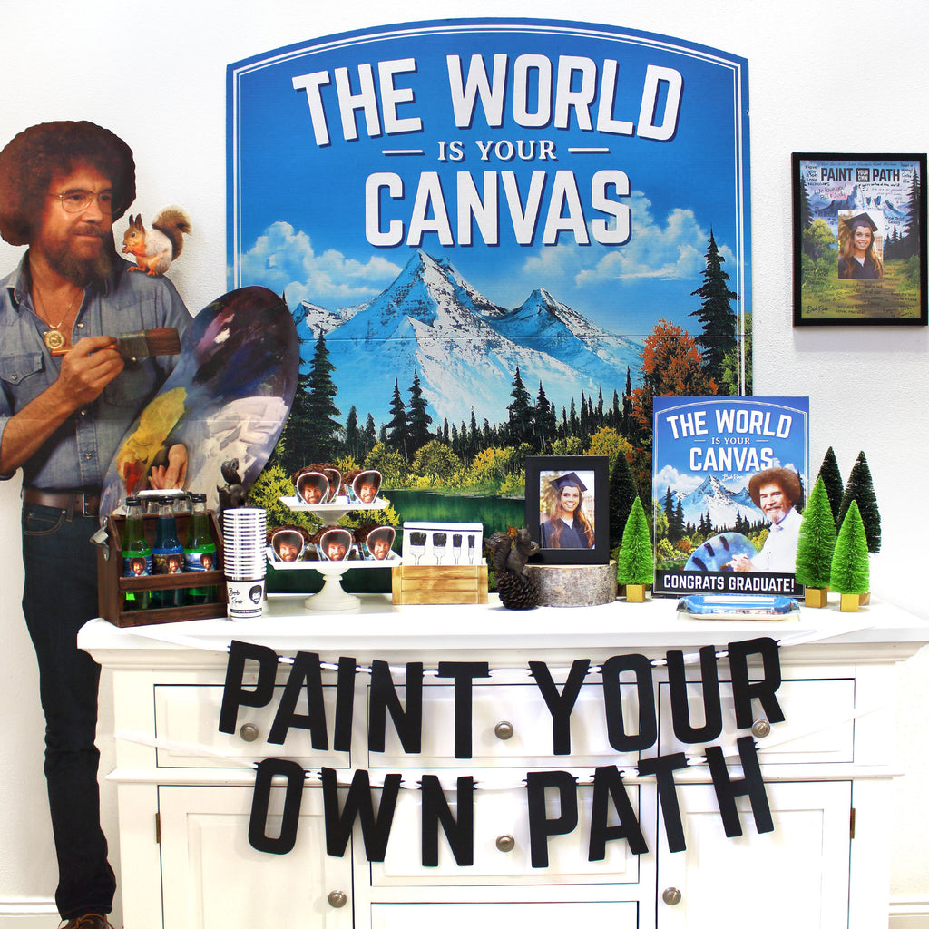 Bob Ross The World is Your Canvas Graduation Party Theme