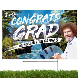 12 X 16 BOB ROSS FOR PRESIDENT MAKE YOUR AGAIN WORLD HAPPY METAL SIGN NEW  - Gettysburg Souvenirs & Gifts