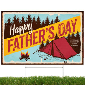 Baseball Father's Day Yard Sign