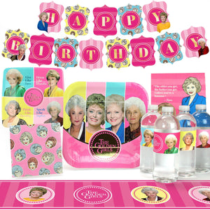 Prime Party Golden Girls Waterproof Bottle Wraps (Set of 16): Stylish Party Supply Labels for Any Beverage, Any Celebration! Images