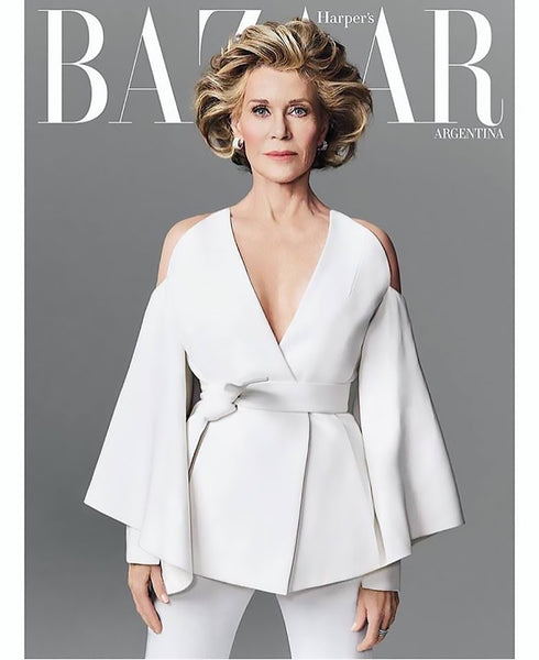 Jane Fonda-Harpers Bazaar/Makeup by Shawnelle Prestidge/Photo by Nino Munoz