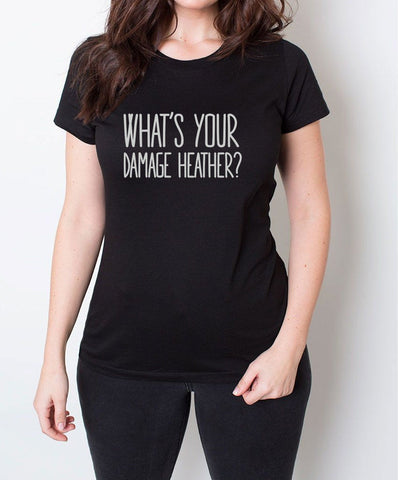 What's Your Damage Heather Women's T-Shirt