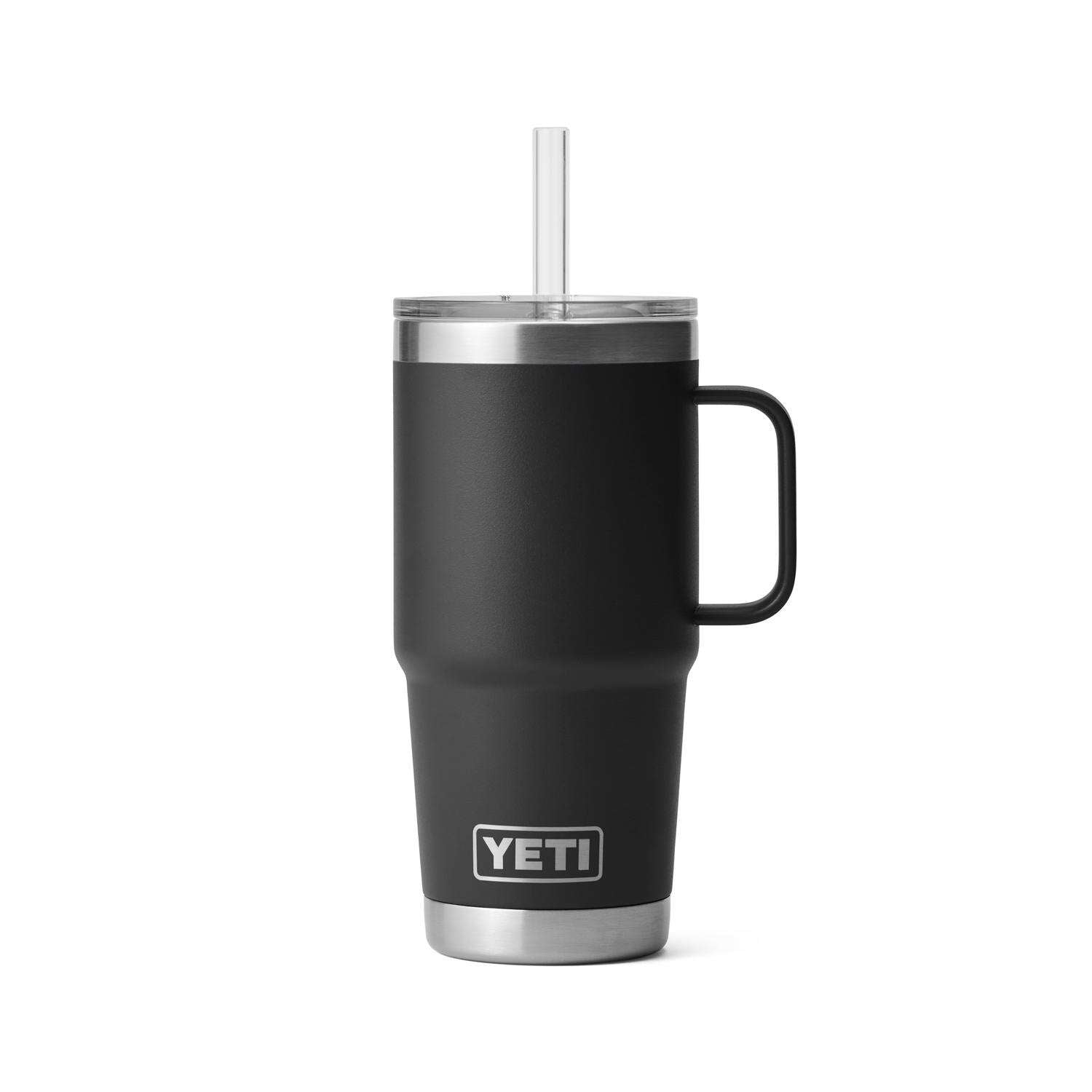 YETI 35 oz POWER PINK STRAW LID Rambler Mug Cup Handle Limited